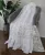 Fehér jacquard voile kész függöny szirom mintával - Függöny Outlet Szőnyegház