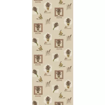 Viaszos vászon méterben 140cm széles levander bézs 