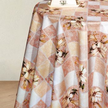 Viaszos vászon méterben 140cm széles liliom mintás