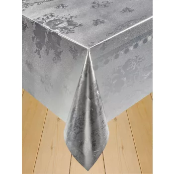 Viaszos vászon méterben 140cm széles Lux ezüst rózsa