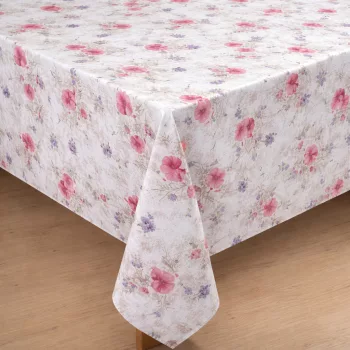 Viaszos vászon méterben 140cm széles Púder Pipacsos Troy