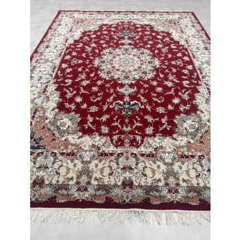 Vintage Perzsa szőnyeg (26) Tabriz Bordó-Krém 300x400cm