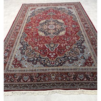 Vintage Perzsa szőnyeg (31) Kashan Kék Piros 300x400cm