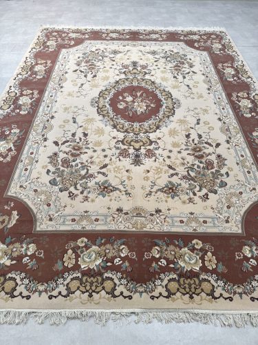 Vintage Perzsa szőnyeg (32) Tebriz Krém Lux 300x400cm