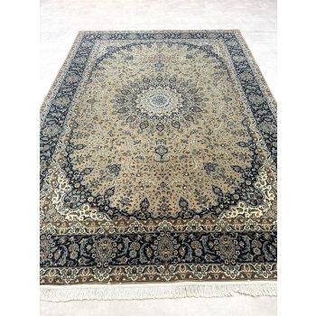 Vintage Perzsa szőnyeg (46) Nain Bézses-Kék 250x350cm