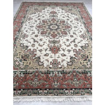 Vintage Perzsa szőnyeg (5) Tebriz Bézs barack 298x395cm