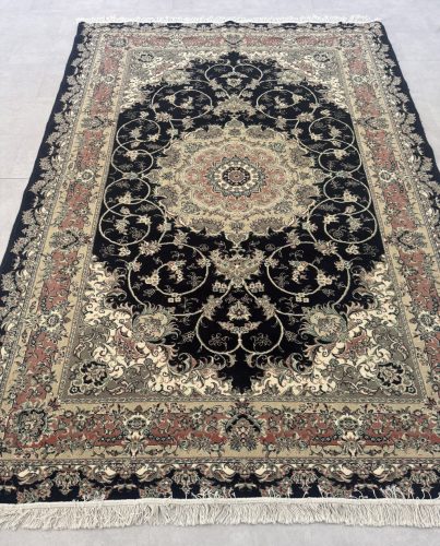 Vintage Perzsa szőnyeg (53-2) Tebriz Fekete 200x300cm