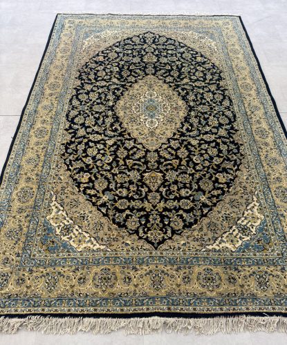 Vintage Perzsa szőnyeg (54) Isfahan Kék 200x300cm