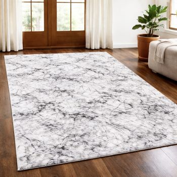   Modern szőnyeg Vitrin puha márvány mintás (Gray) 150x220cm Szürke