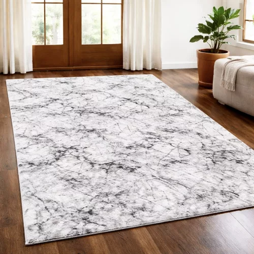 Modern szőnyeg Vitrin puha márvány mintás (Gray) 150x220cm Szürke