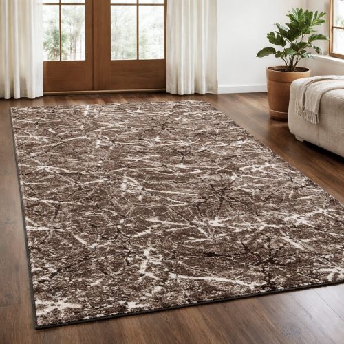 Modern szőnyeg Vitrin puha pálcikás minta (Brown) 150x220cm Barna