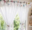 Kész függöny gyerek szobàban voile színes pillangos fényáteresztő
