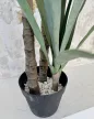 Műnövény Yuca pálma Élethű Zöld 120-130cm magas Fekete Vázával