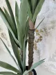 Műnövény Yuca pálma Élethű Zöld 120-130cm magas Fekete Vázával