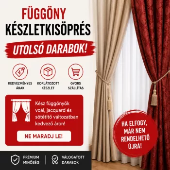 Függöny Készletkisöprés-Utolsó darabok