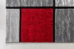 Modern szőnyeg Carneval 1501 (L.Grey-Red) 60x220cm Piros-Szürke AKCIÓS