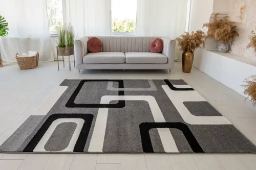 Modern szőnyeg Malaga 2305 (Gray) 60xszett 3db os Szürke