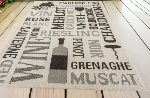 Modern Sizal Wine boros  Bézs 