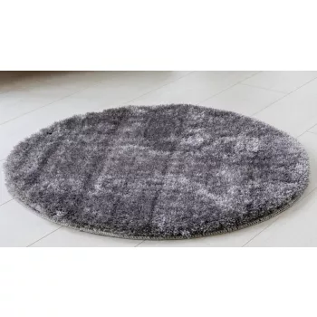 Shaggy szőnyeg  Crystal plüss (Grey) Kerek 