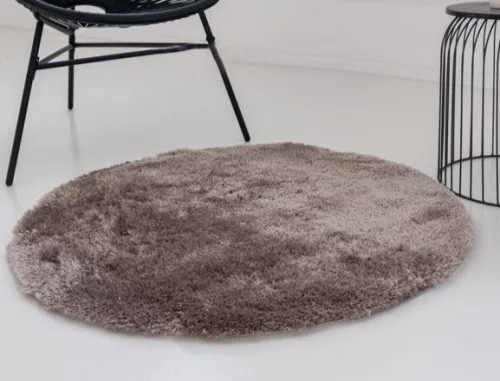 Shaggy szőnyeg Super plüss (Camel) Kerek