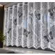  Molly szürke lepkés jacquard 120cm magas vitrázs függöny méterben