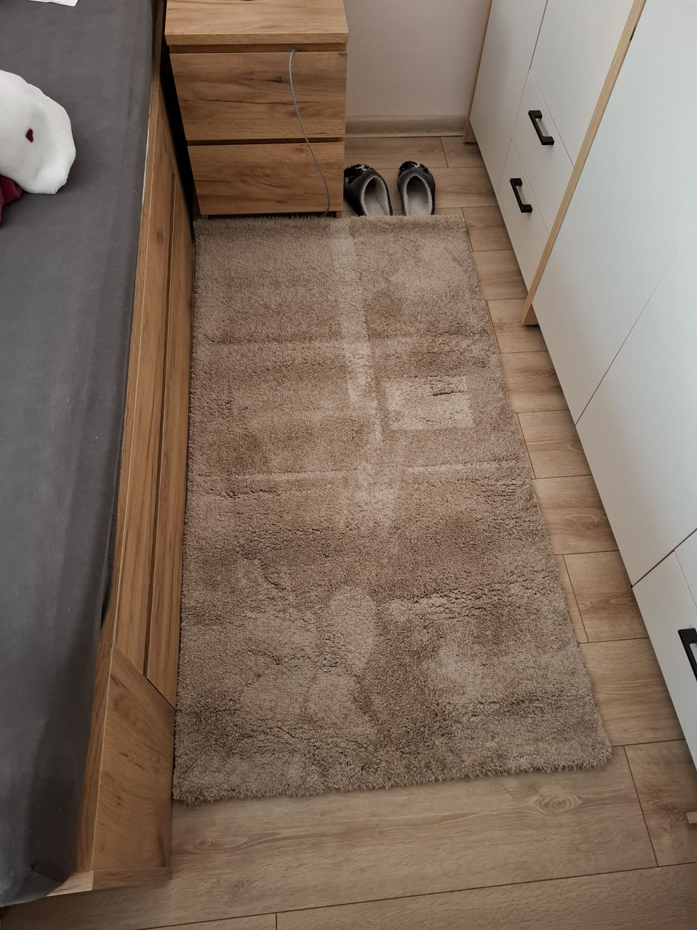 Shaggy szőnyeg Powder vajpuha (White) 60x220cm Fehér
