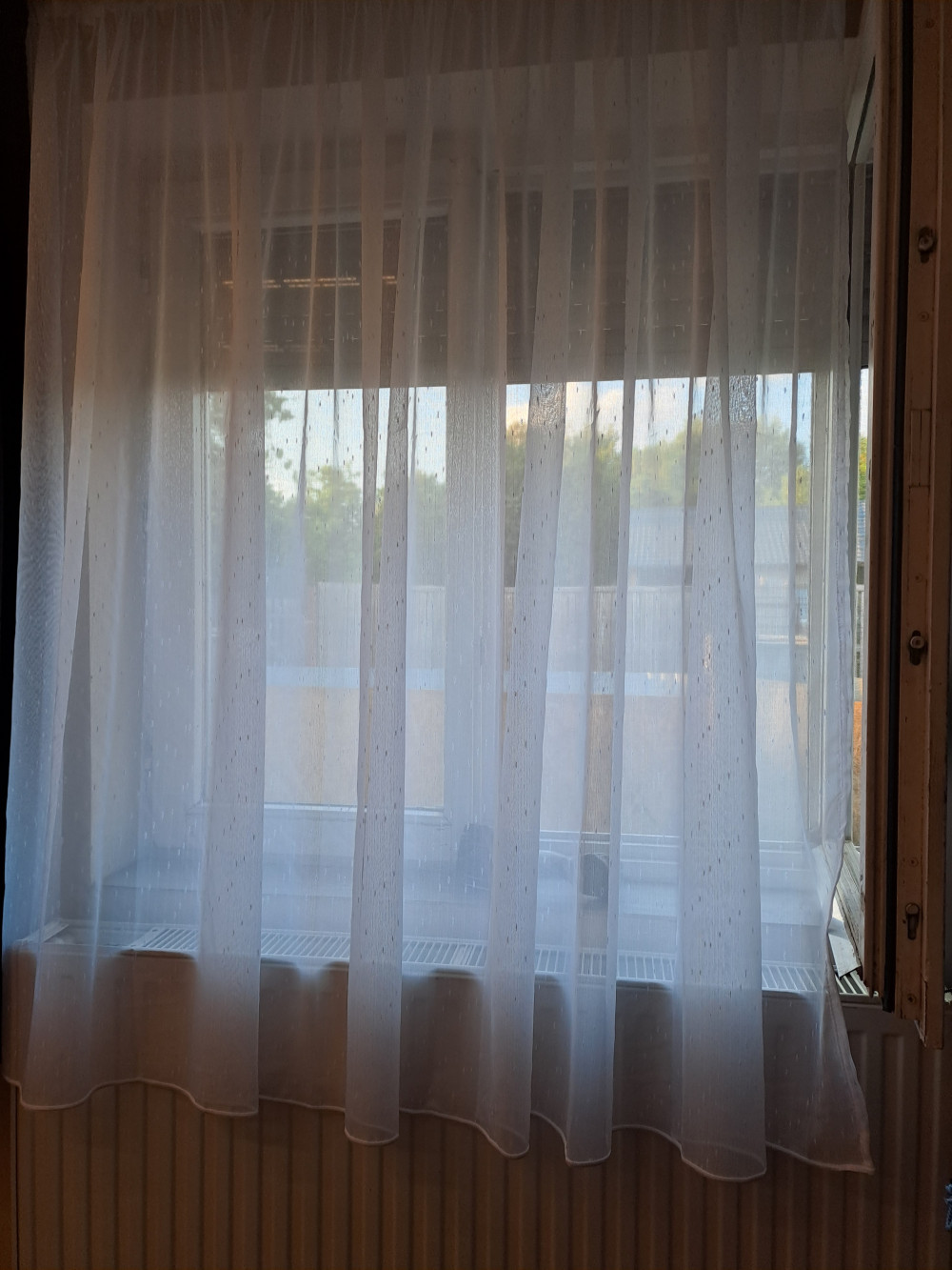 Kész függöny Lux fehér Hópehely minta 200x160cm
