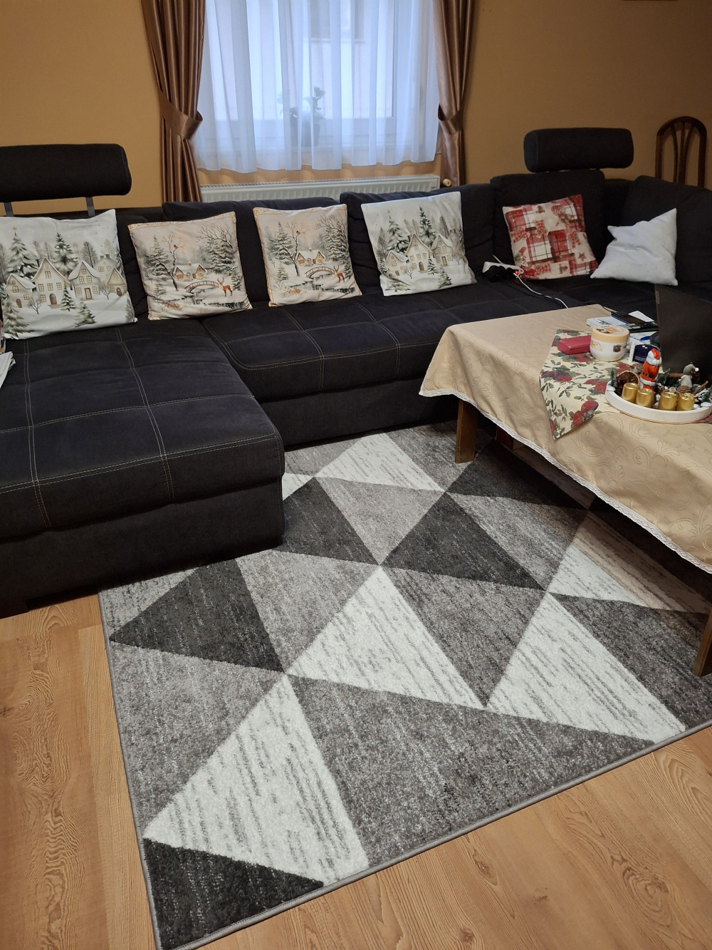 Modern szőnyeg Torino 4580 (Gray) 60xszett 3db-os Szürke
