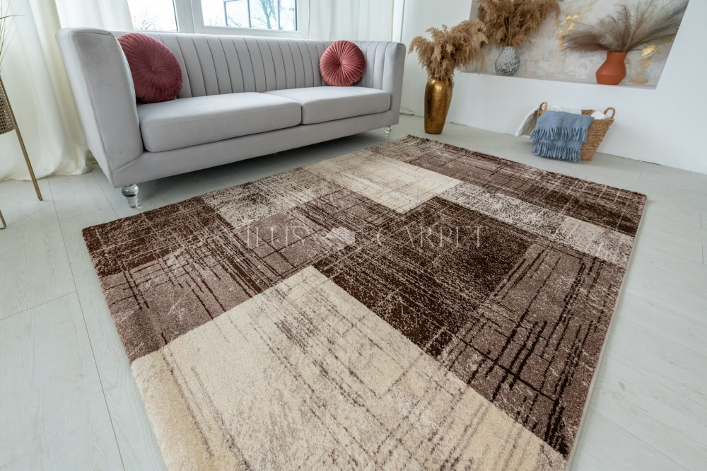 Modern szőnyeg Alina 2450 (Brown) 200x280cm Bézs