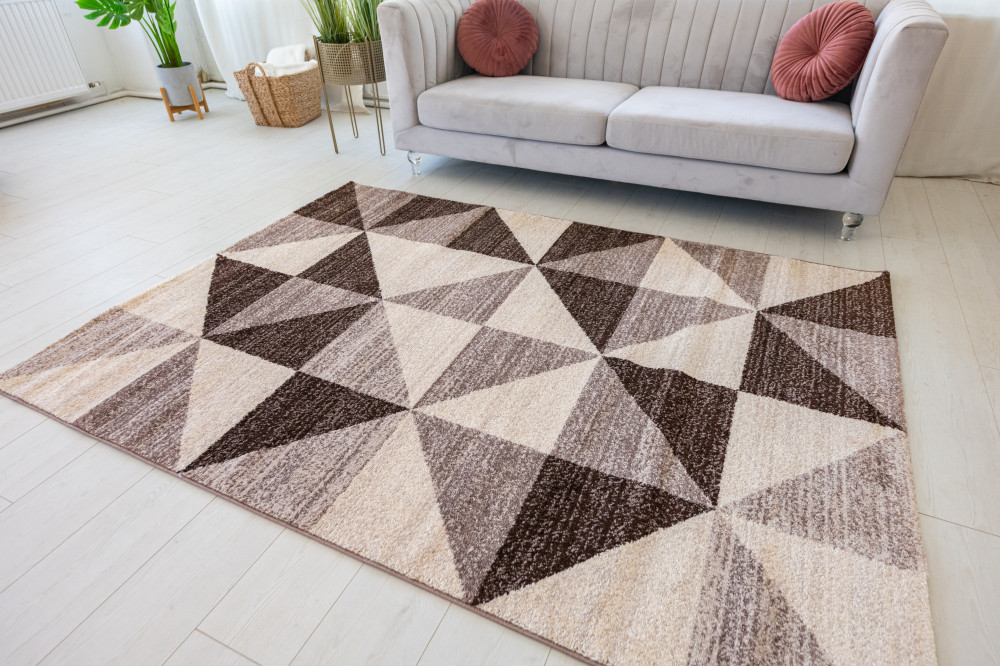 Modern szőnyeg Alina 2452 (Brown) 200x280cm Bézs