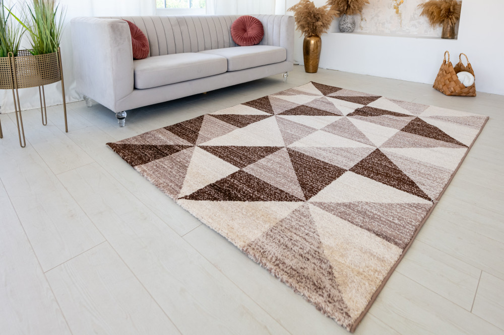 Modern szőnyeg Alina 2452 (Brown) 200x280cm Bézs