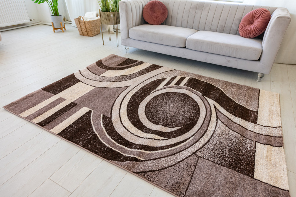 Modern szőnyeg Alina 2453 (Brown) 200x280cm Bézs