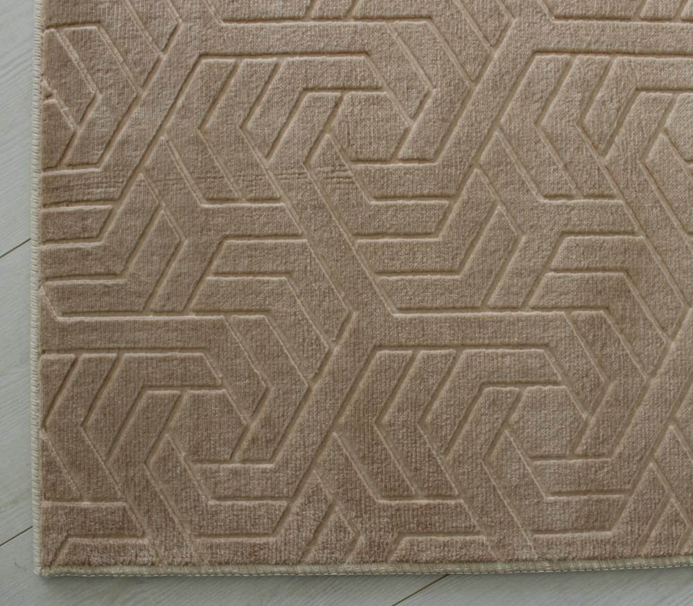 Modern szőnyeg Armoni Plüss (Beige) 60x220cm Bézs