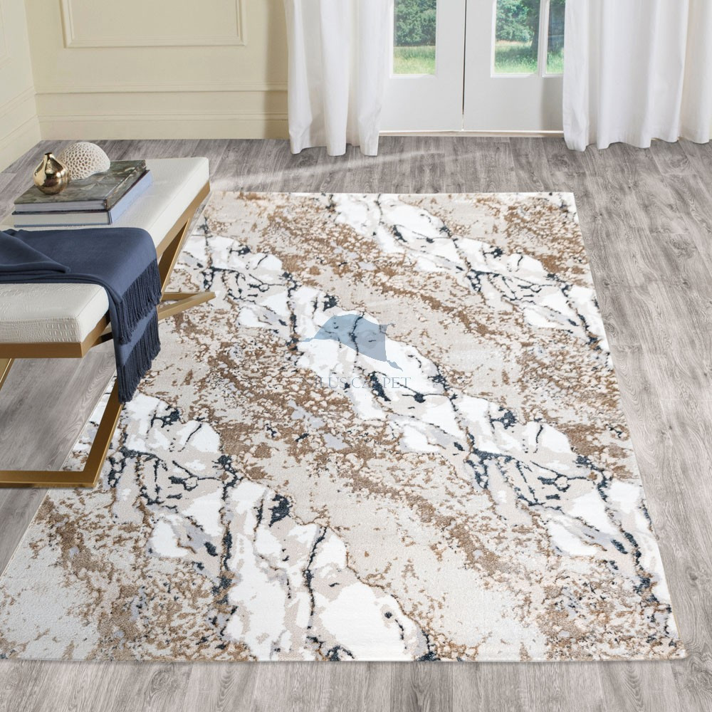Modern szőnyeg Mykonos 7125 (Cream-Beige) 80x250cm Bézs-Zöld-Arany Modern szőnyeg Mykonos 7125 (Cream-Beige) 80x250cm Bézs-Zöld-Arany