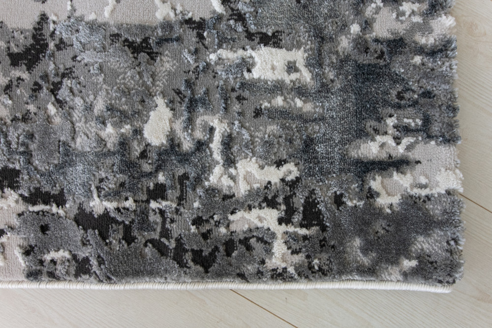 Modern szőnyeg Cleopatra 8397 (Antracit) 80x250cm Szürke