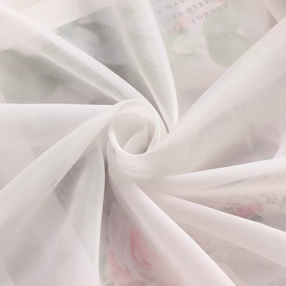 Függöny méteráru Lux Voile Damaskus 290cm magas Krém-Ekrü