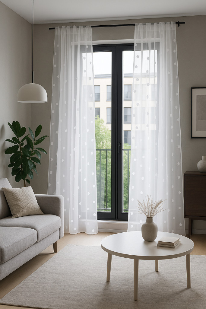 Kész függöny IMPERIAL Lux Fehér 3d karikás 400x180cm