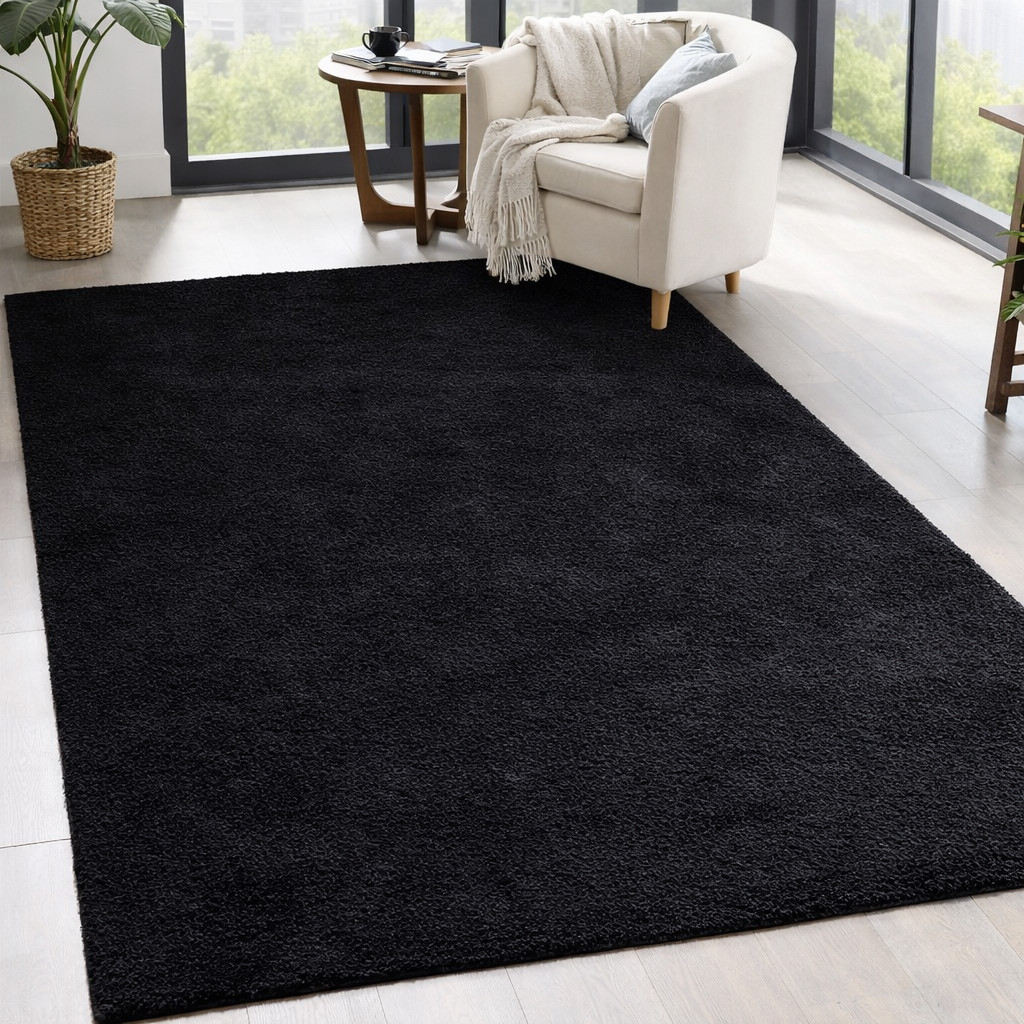 Modern szőnyeg Industrial Lux (Black) 200x290cm Fekete