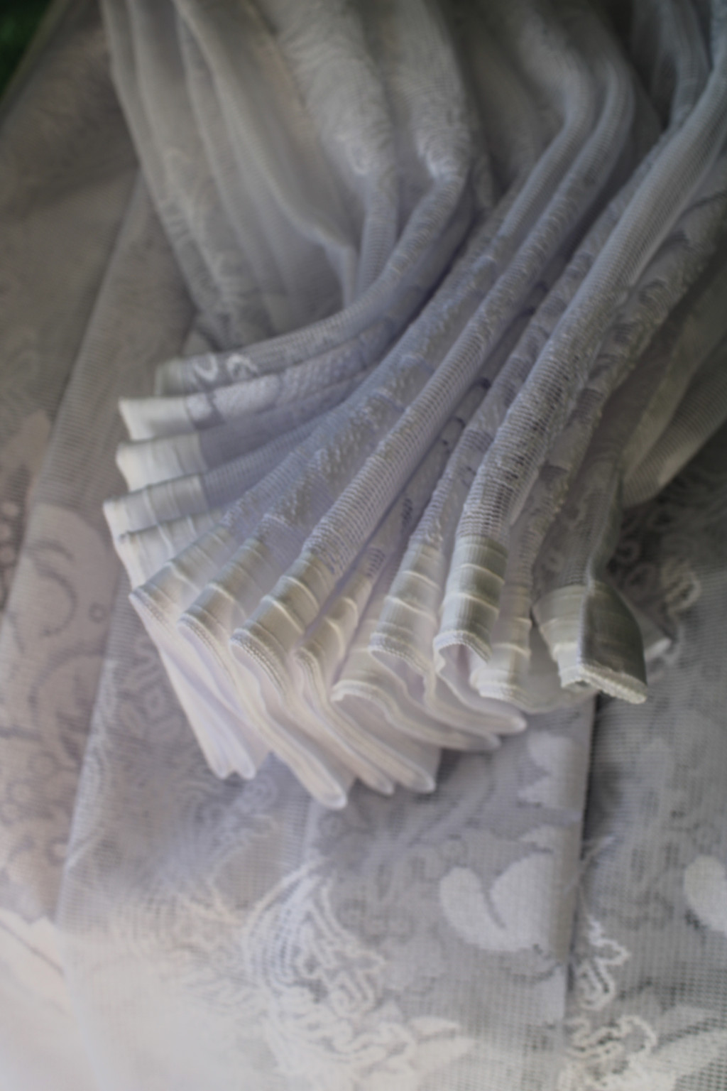 Kész függöny Jacquard fehér 21 Barok mintás 500x250cm