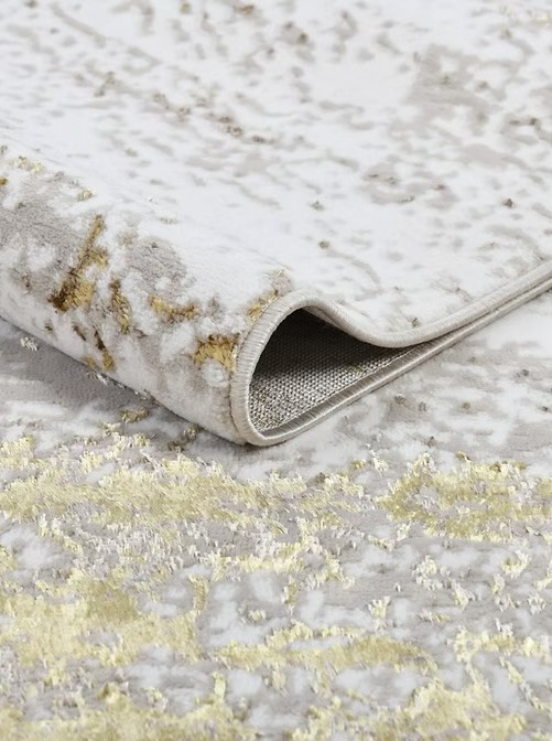 Modern szőnyeg Marble 443 (Gold) 80x150cm Krém-Arany