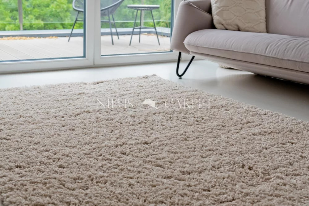 Shaggy szőnyeg Manhattan (Light Beige) 80x250cm Világos Bézs