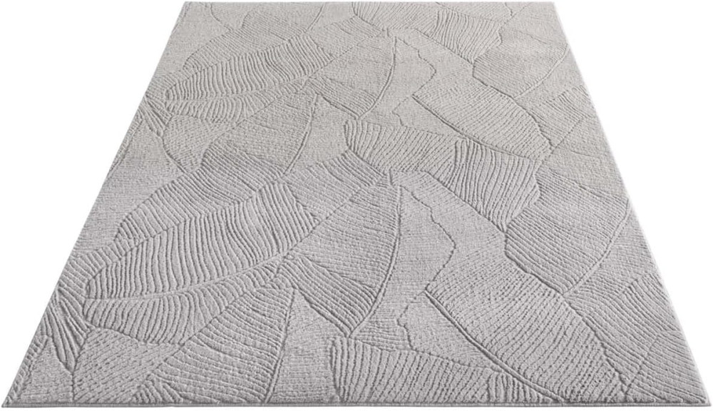 Modern szőnyeg Rio 3D Garden (Grey) 80x150cm Szürke