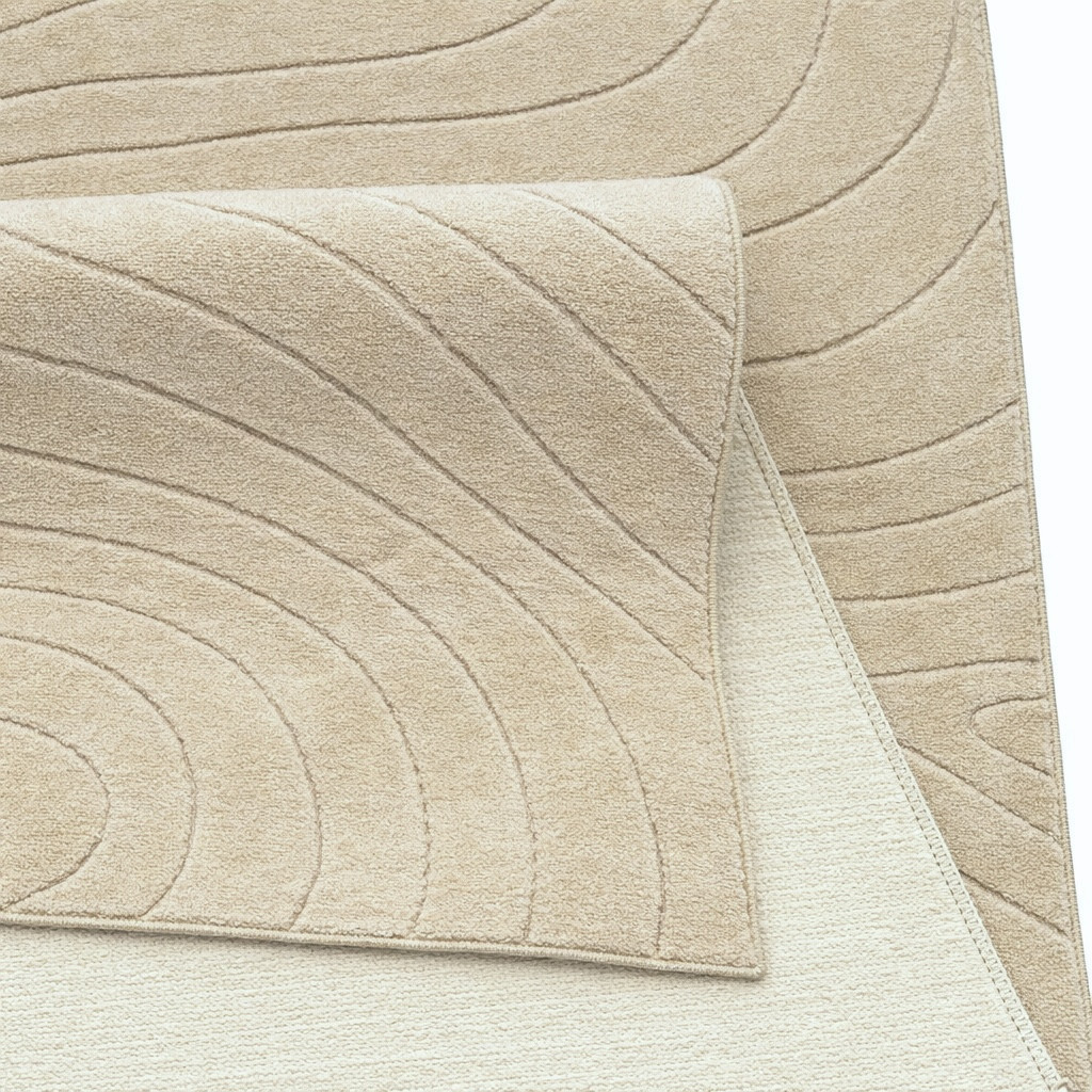 Modern szőnyeg Rio 3D Lorey (Beige) 150x220cm Bézs