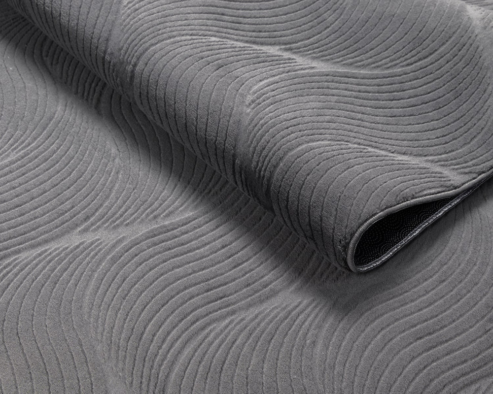Modern szőnyeg Rio 3D Orla (Antracit) 240x330cm Sötét Szürke