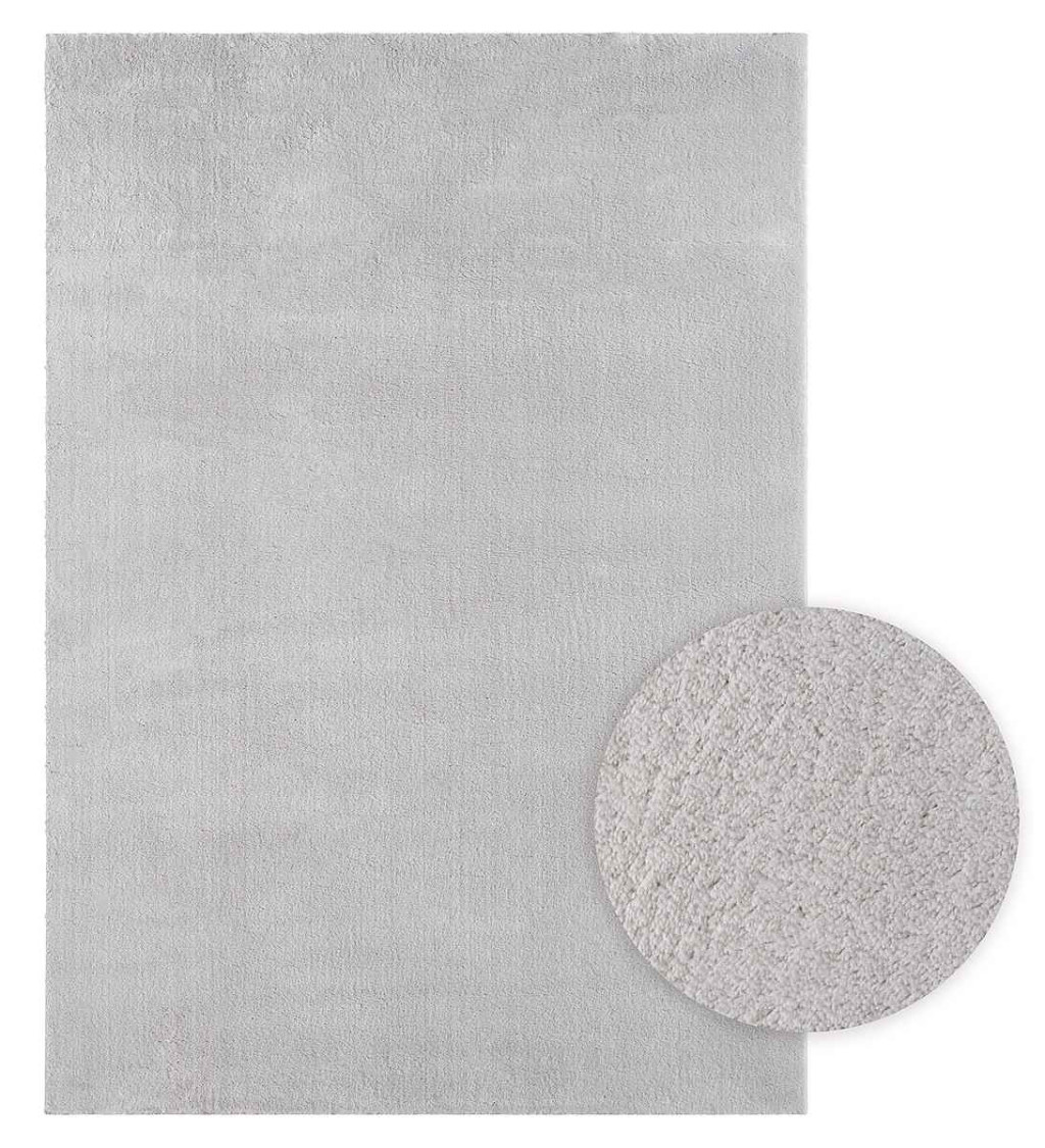 Modern szőnyeg Palm Plüss (Light Grey) 80x150cm Világos Szürke