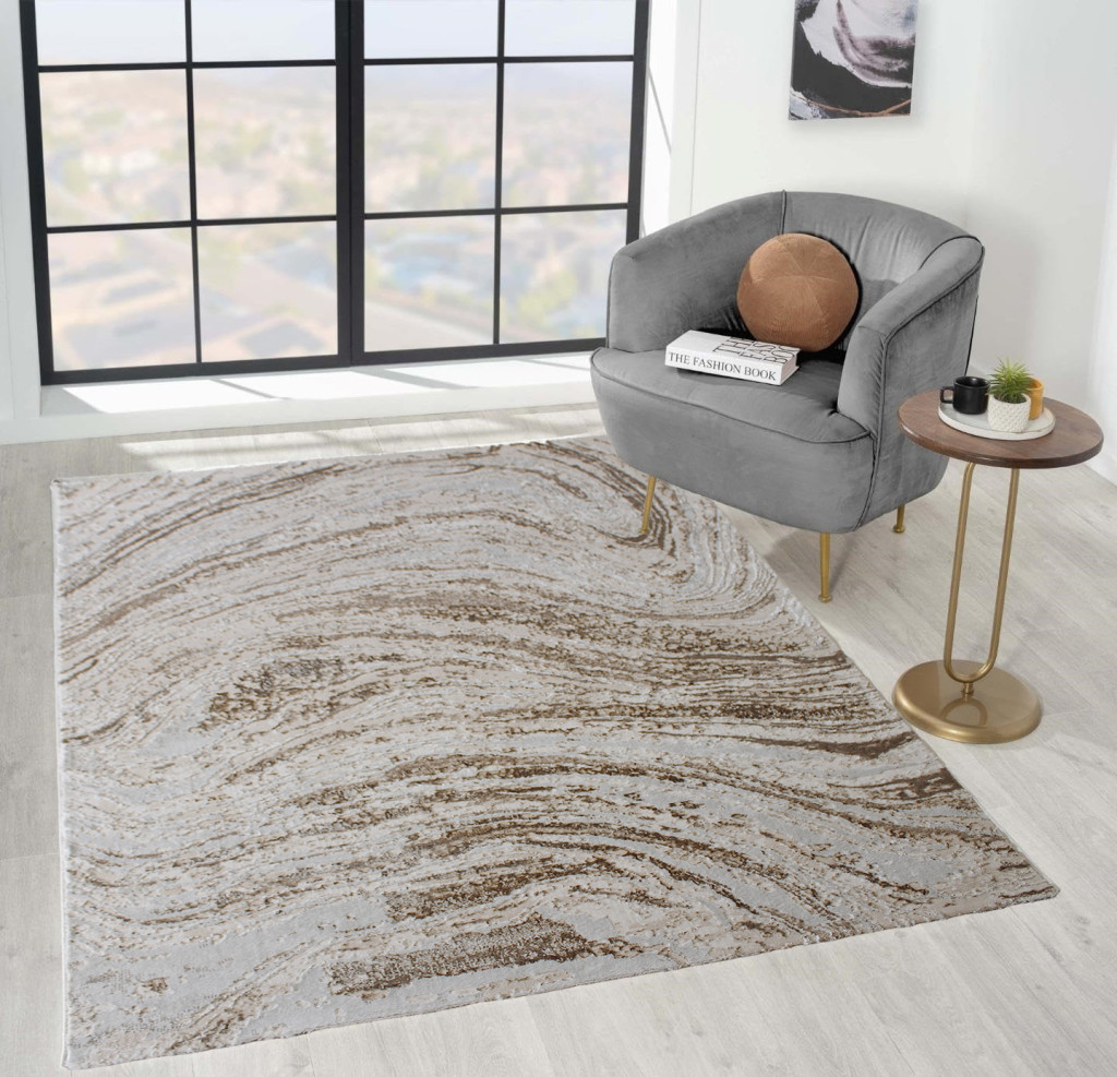 Modern szőnyeg Cezar 0838 (Beige) 80x150cm Bézs-Krém