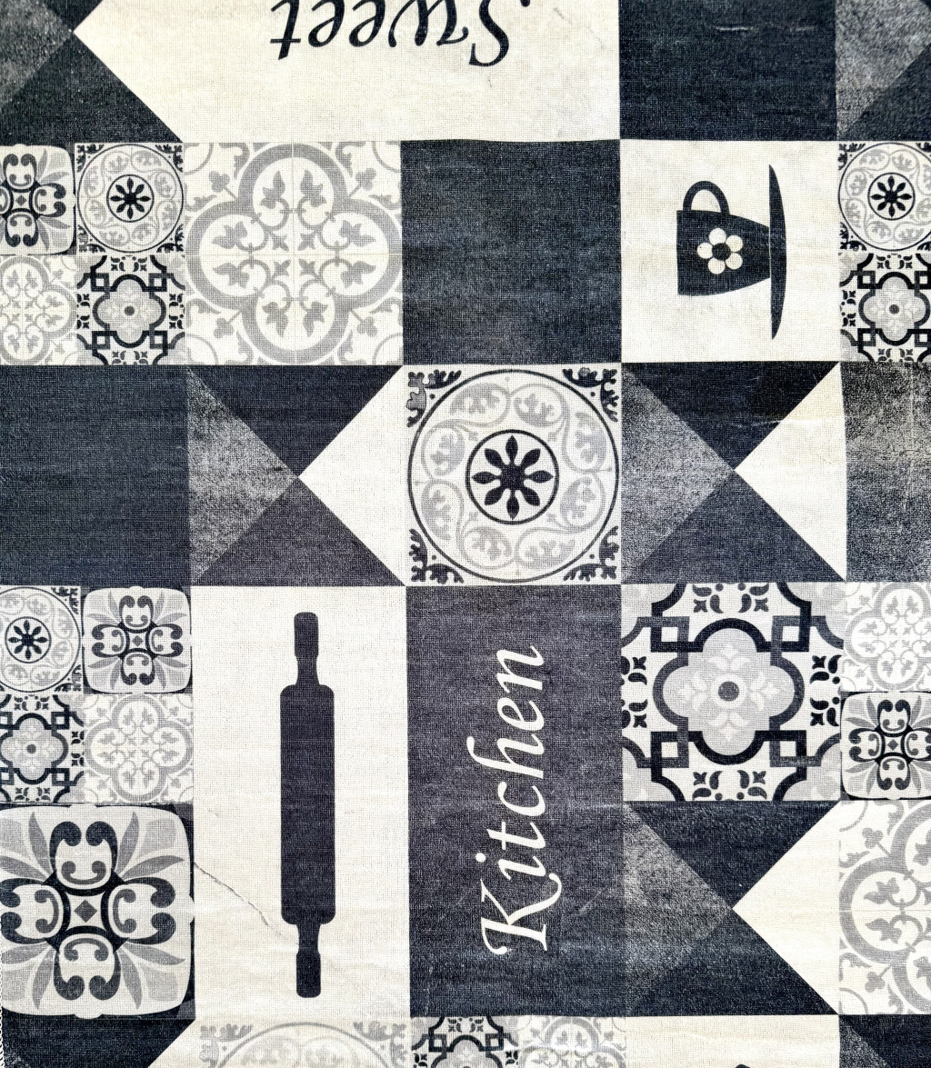 Konyhai szőnyeg Gordon 80x150cm Sweet Kitchen Black