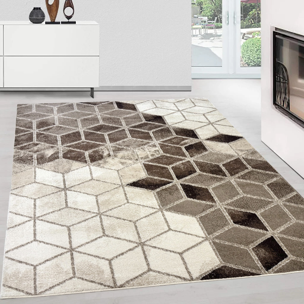 Modern szőnyeg Torino 353 (Beige) 60x220cm Bézs