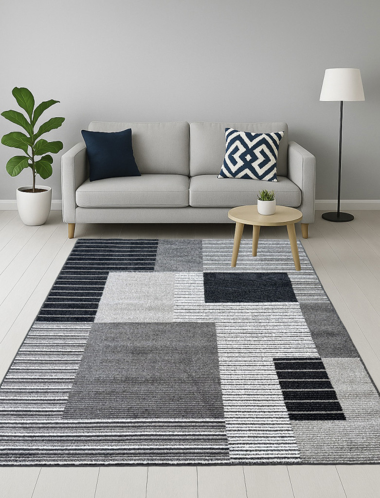 Modern szőnyeg Torino 5115 (Gray) 80x150cm Szürke