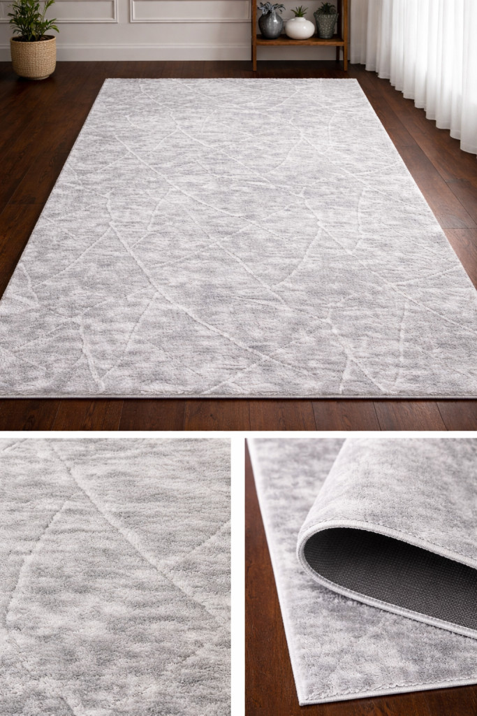 Modern szőnyeg Vitrin puha rombusz 2080 (Grey) 200x280cm Szürke